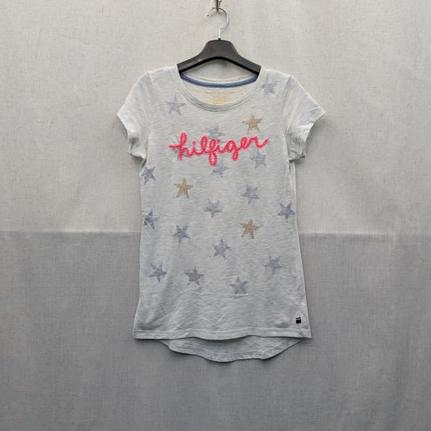 타미힐피거 별 프린팅 반팔 티셔츠