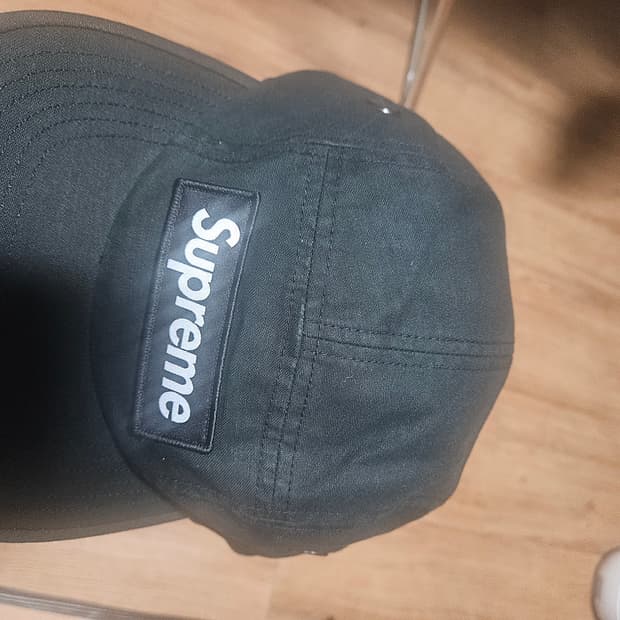 슈프림 캠프캡 25ss 블랙.