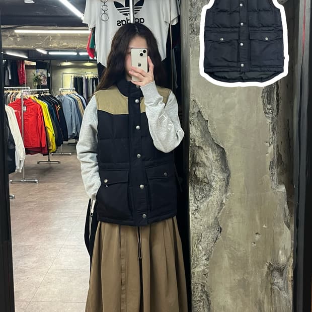 리바이스 덕 다운 베스트 네이비 90 #csz2311