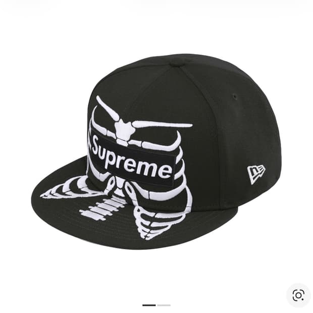 슈프림 본즈 박스로고 뉴에라 블랙 714