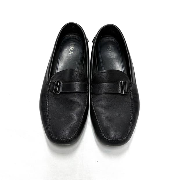 Prada Saffiano Leather Driving Shoes