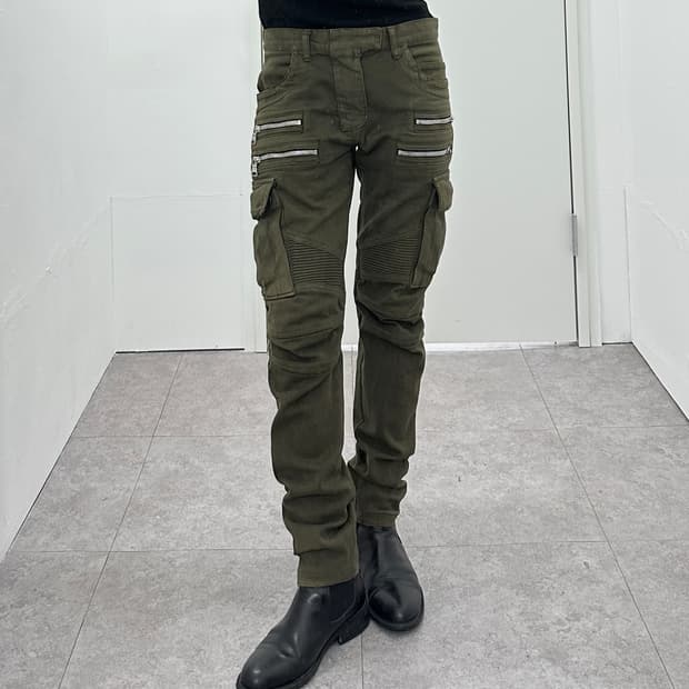 Balmain 14AW Biker Cargo Pants