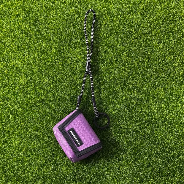 [새상품] 프라이탁 희귀 퍼플 미니 키링 #에어팟키링파우치