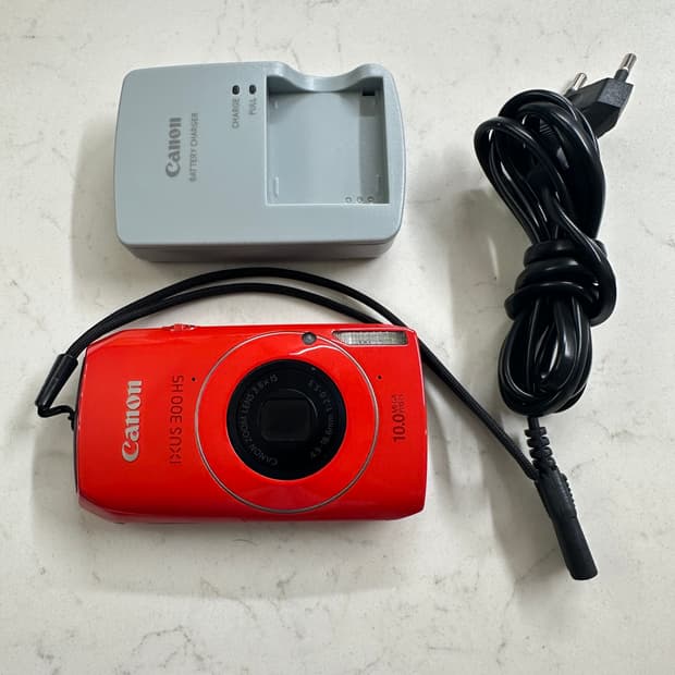 📷 캐논 Canon IXUS 300 HS 레드 디카 (정상작동)