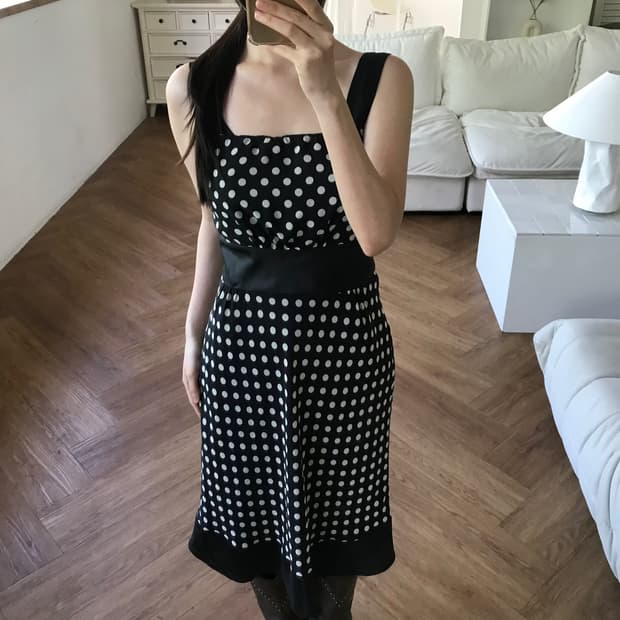 vintage dot pattern one-piece
