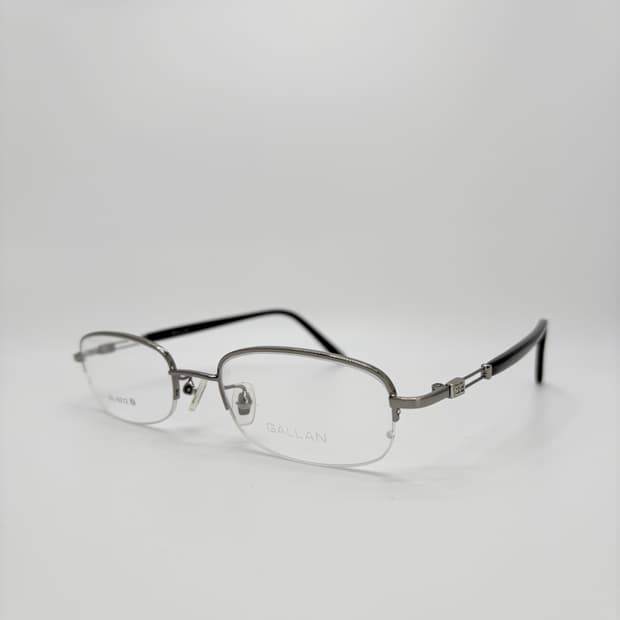 GALLAN 겔랑 실버 사각 반무테