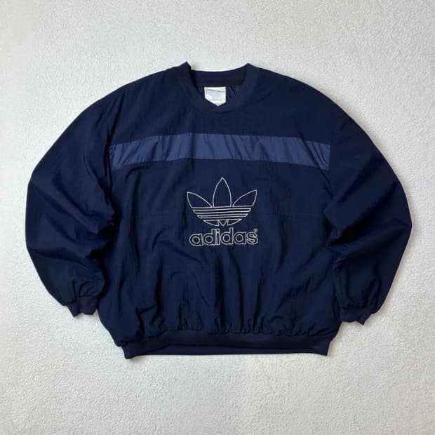 아디다스 90's 트레포일 자수로고 윈드 웜업 PN6030