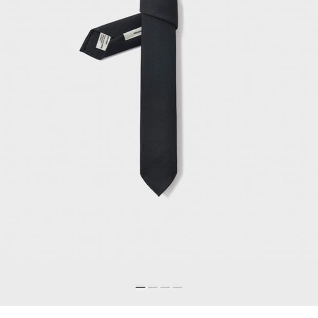 포터리 울 슬림타이 블랙