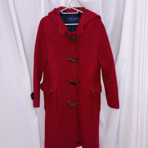 KEITH LONDON 키이스 롱코트 런던 떡볶이코트 떡코 레드 빈티지