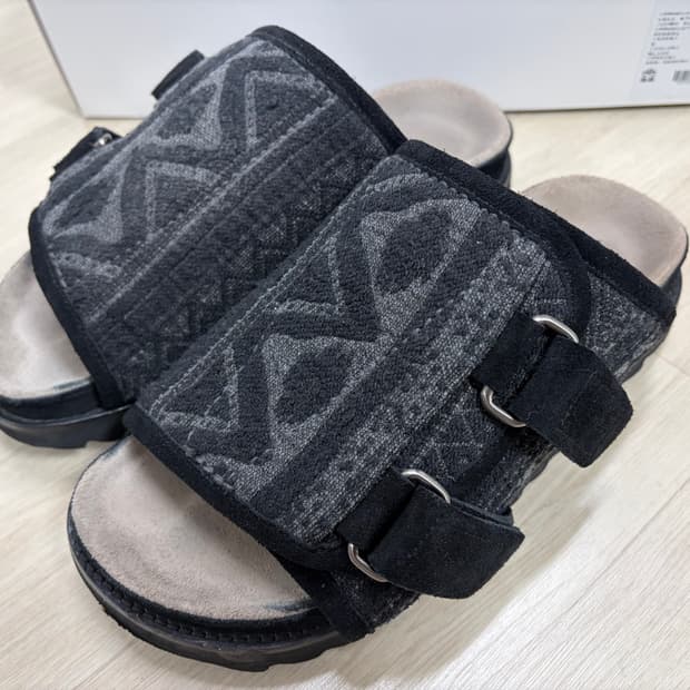[2] 폴리테루 1011 에스닉 점보 슬리퍼 블랙