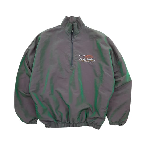 90's 할리데이비슨 하프집 윈드브레이커 풀오버