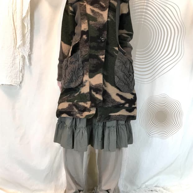 Camo Pocket Detail Longcoat