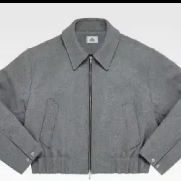 MJD 울크롭자켓 그레이 L사이즈