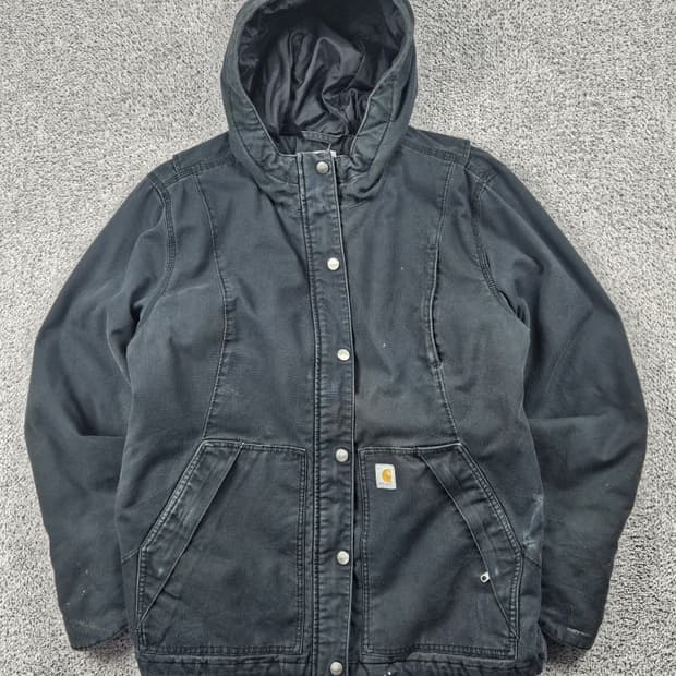 칼하트 퀵덕 풀스윙 캔버스 후드 워크 자켓 ( L ) / 10367