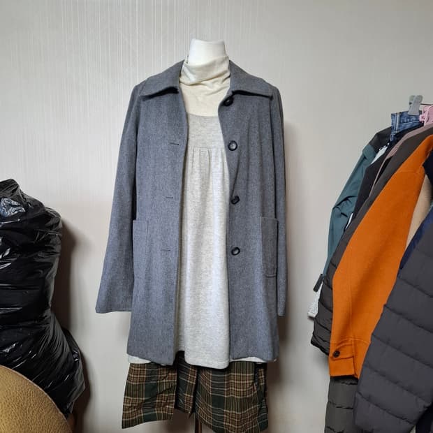 일본빈티지 레드클로버 모리룩 캐시울자켓