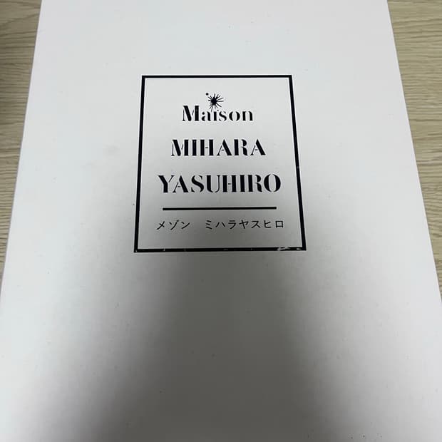 메종 미하라 야스히로 피터슨 OG 솔 캔버스 로우 블랙
