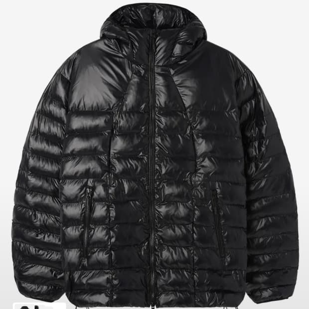 OY 경량패딩 유광블랙