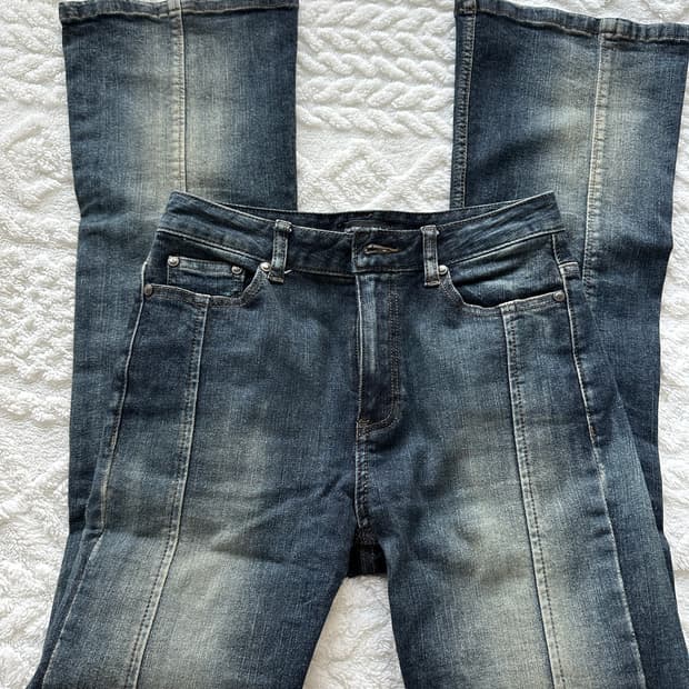 달링유어배드 로즈 부츠컷 데님 빈티지 블루(s)