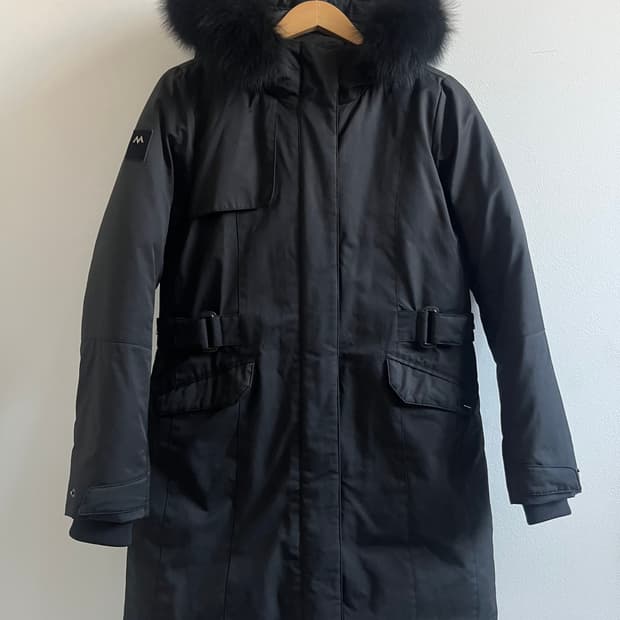 밀레 엠리밋 덕다운 패딩 폭스퍼