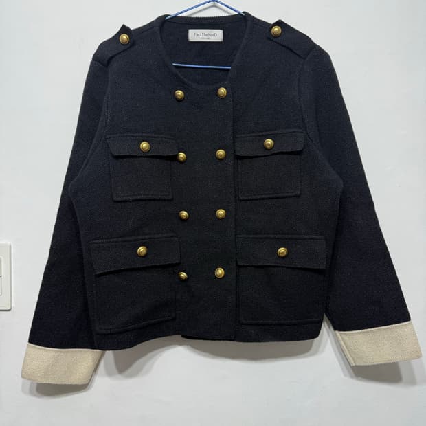 팩더널드 금장 트위드 숏자켓 free