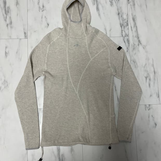 콜드웜 와플 워머 후드 크림