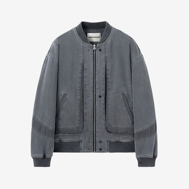 인사일런스 콘트라스트 데님 블루종 CHARCOAL