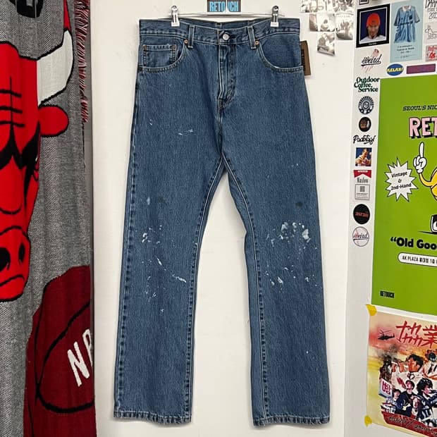 10‘s 리바이스 517 중청 페인티드