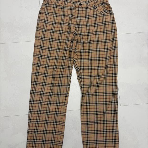 버버리 체크 팬츠