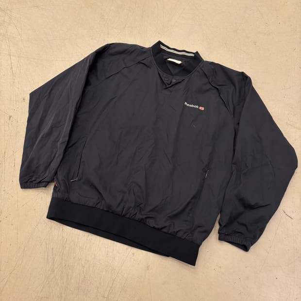 리복 스몰로고 네이비 웜업