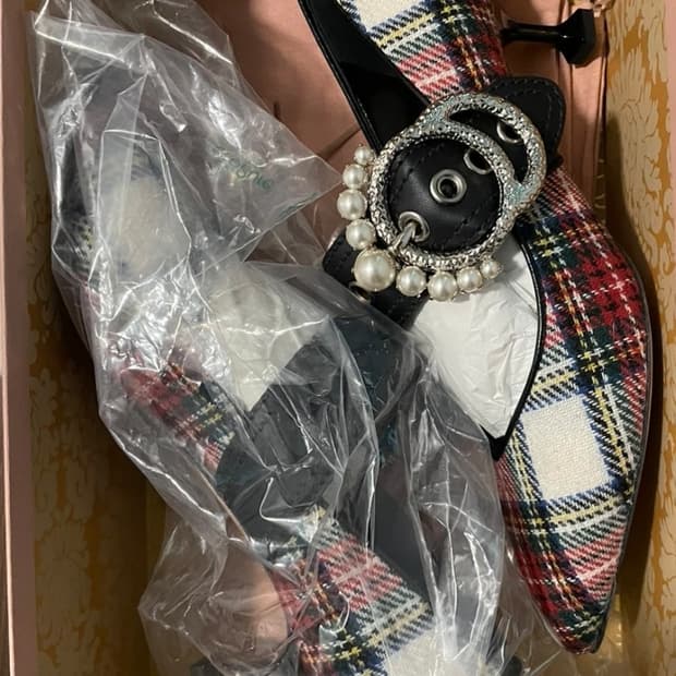 Miumiu 펌프스 체크 39 새제품