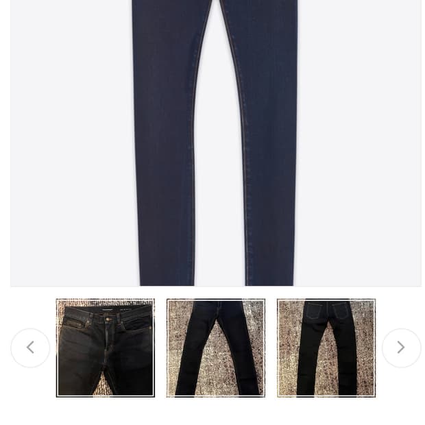 Saint Laurent 생로랑 5 포켓 스키니 데님 팬츠 34