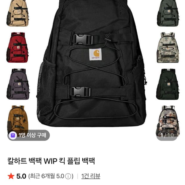 칼하트 백팩 킥플립 