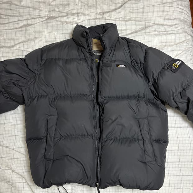 내셔널지오그래픽 유틸리티 다운 패딩 블랙 XXL