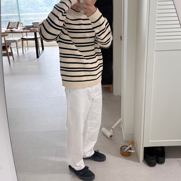 자라 50주년 기념 뉴욕빈티지st 스트라이프 니트