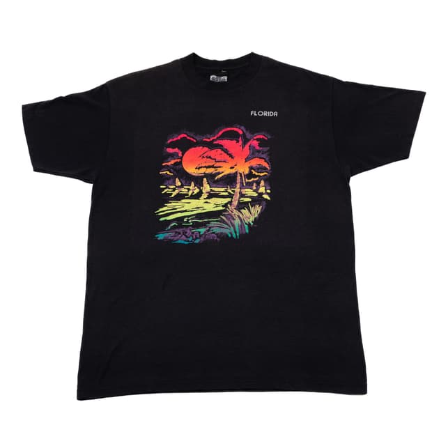 90s 플로리다 프린팅 T-Shirt
