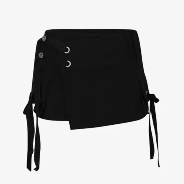 페인오어플레져 티나 버클 카고 스커트 