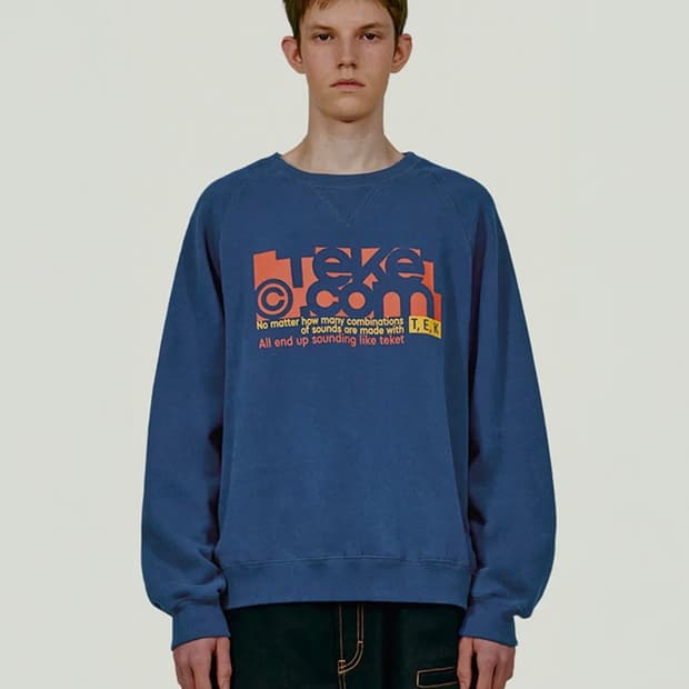 테켓 Folder Sweatshirt Blue