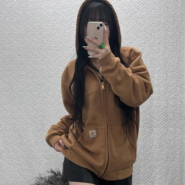 칼하트 모던캐주얼 디어본 써멀 후드집업 S C08575