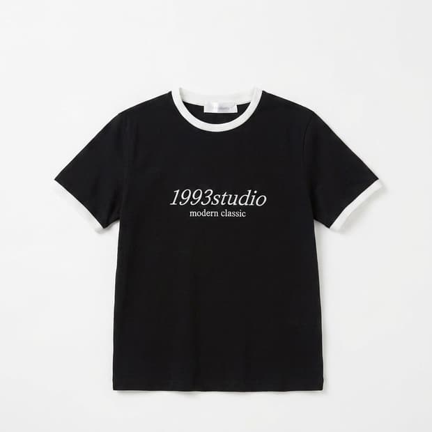 1993스튜디오 블랙 링거티 반팔