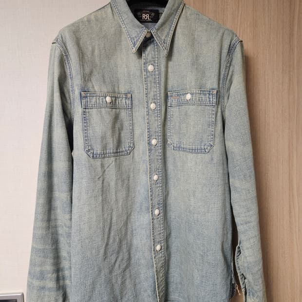 RRL 더블알엘 워크 데님 셔츠 m사이즈