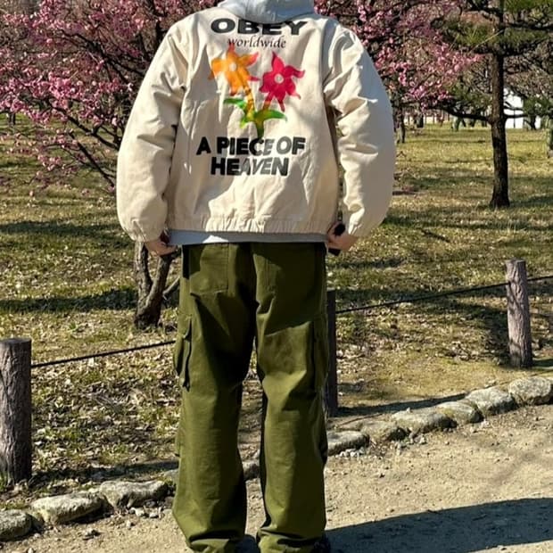 Obey leimert jacket clay