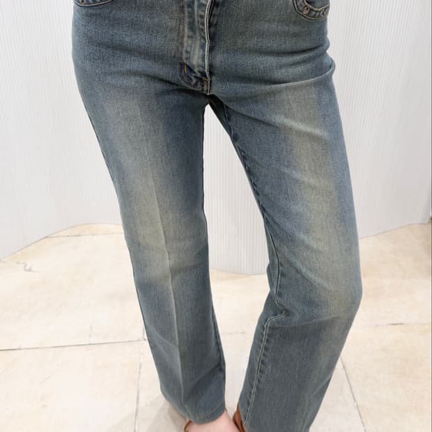 vintage fade straight jeans