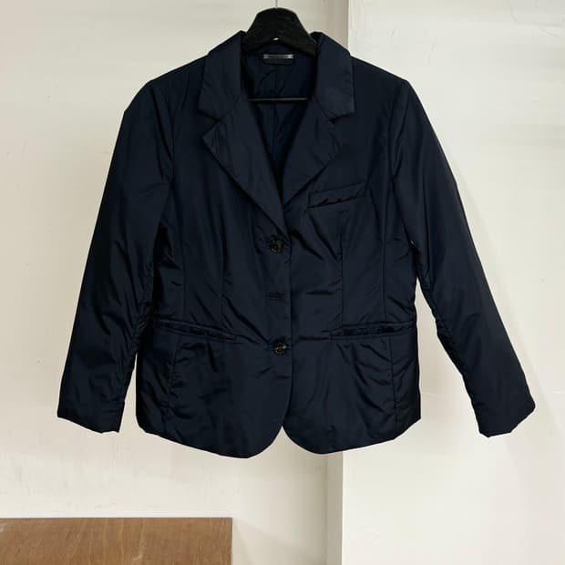 프라다 네이비 경량 패디드 블레이저 자켓