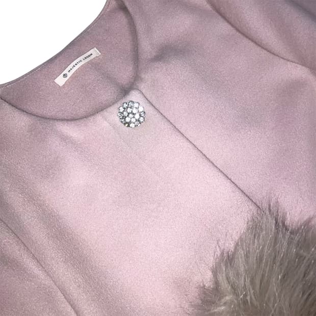 실연쇼콜라티에 이시하라사토미깔 갸루 히메갸루 비쥬 퍼 핑크 코트 빈티지