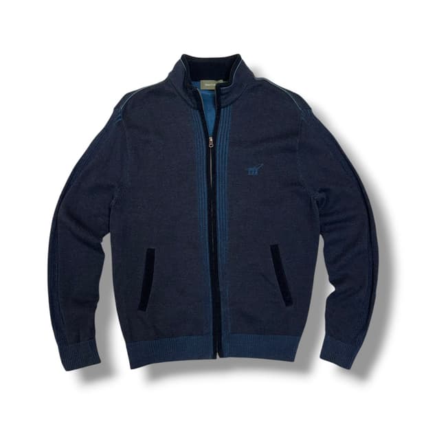 헨리코튼 스티치 디테일 니트 집업 (L) 