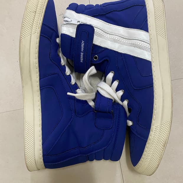 Pierre Hardy 112 High Top Sneakers Blue
