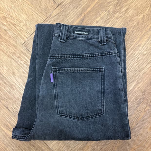 N215. 디스이즈네버댓 흑청 데님팬츠 바지