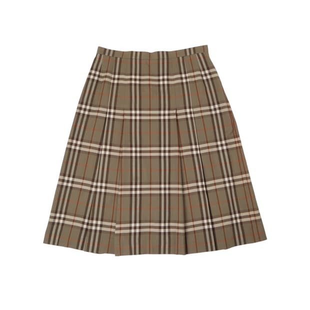 버버리 노바체크 울 스커트