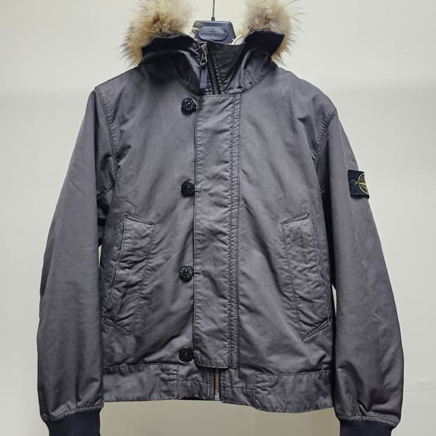 스톤아일랜드 Silver Sherling Liner Fur 다비드 자켓