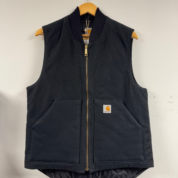 칼하트 덕캔버스 워크 베스트 블랙 M